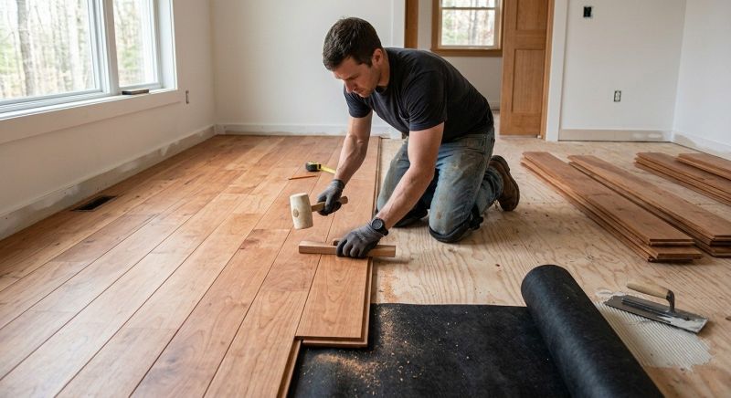 Cherry Floor Installation in Fort Washington, MD
