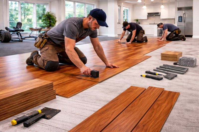 Cherry Floor Installation in La Plata, MD
