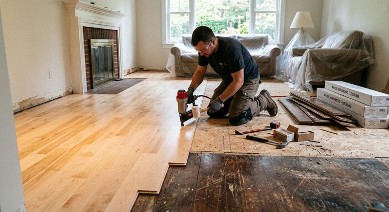 Maple Flooring Installation in Deale, MD